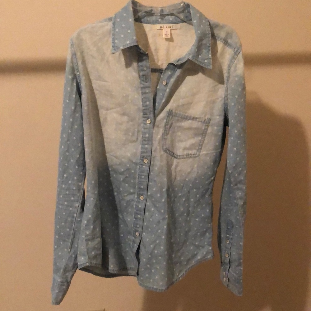 Francesca’s Miami blue shirt size Small